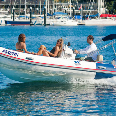 Aluminium ribbootfuncties in water