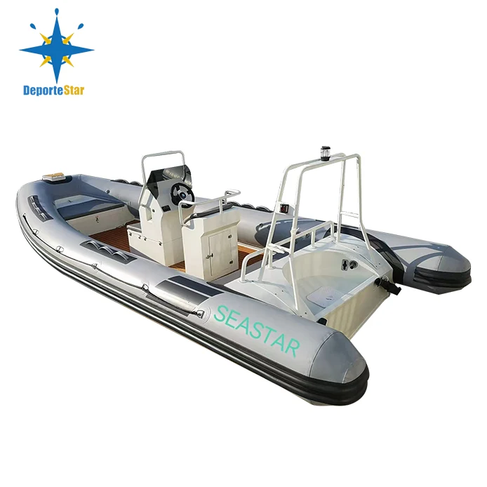 Rib Boat Aluminum Hull on the water