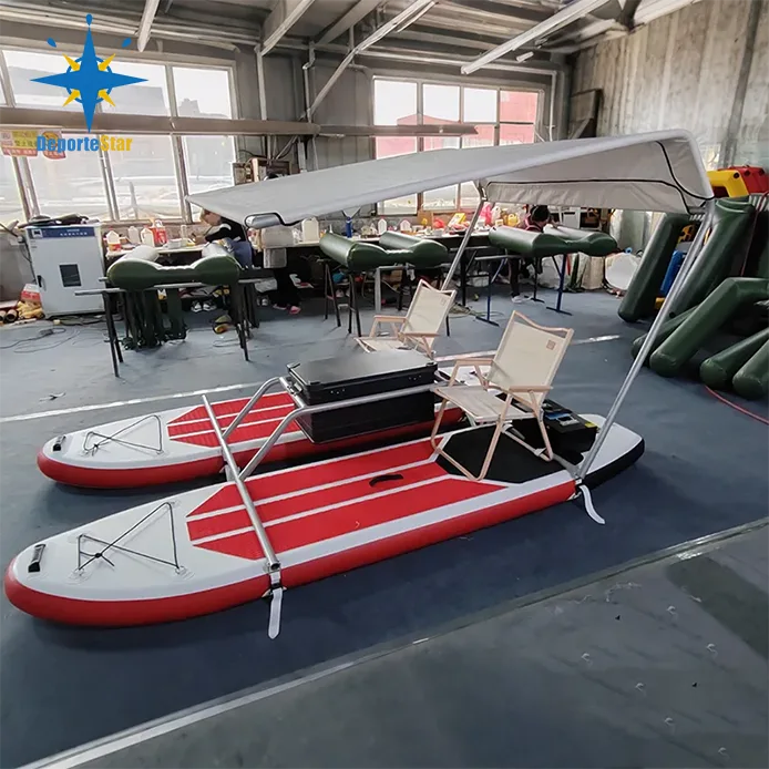 Opblaasbare catamaran
